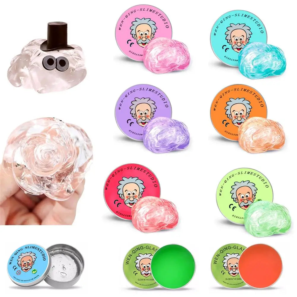 Colorful Non-Newtonian Liquid Stress Relief Toys, Transparent Elastic Slime, Non-toxic Creative Handmade Craft Playthings