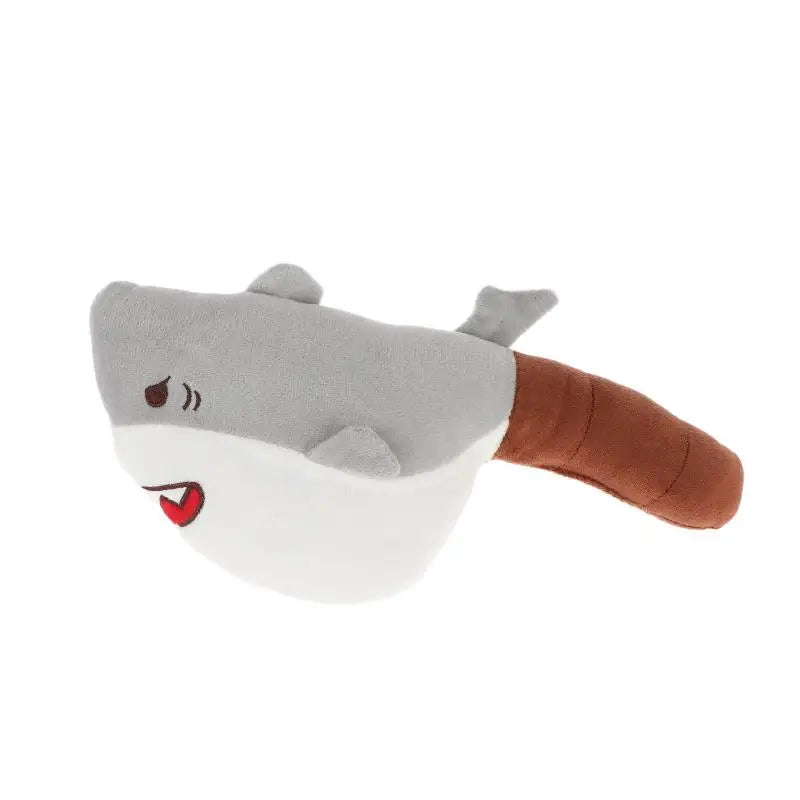 Cute Shark Plush Hammer Toy Soft Stuffed Animal Stress Relief Toy Creative Funny Plush Doll For Kids Adults Birthday Gift