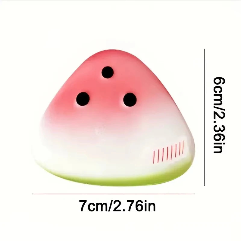 Sell Well Squishy Watermelon Fidget Toy Anti-Stress Slow Rising Fruit Pinch Squeeze Stress Reliever Funny Pressure Reducer Prop