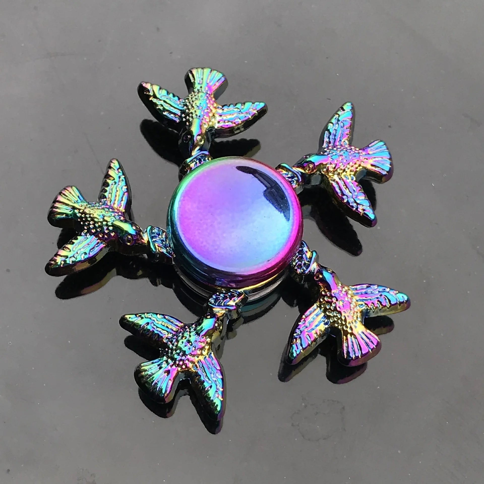 28 styles Fidget Decompression Toy Spinner Finger Spinner Metal Rainbow Color Alloy Metal Anti-Anxiety Toy For Kids Adults Gifts