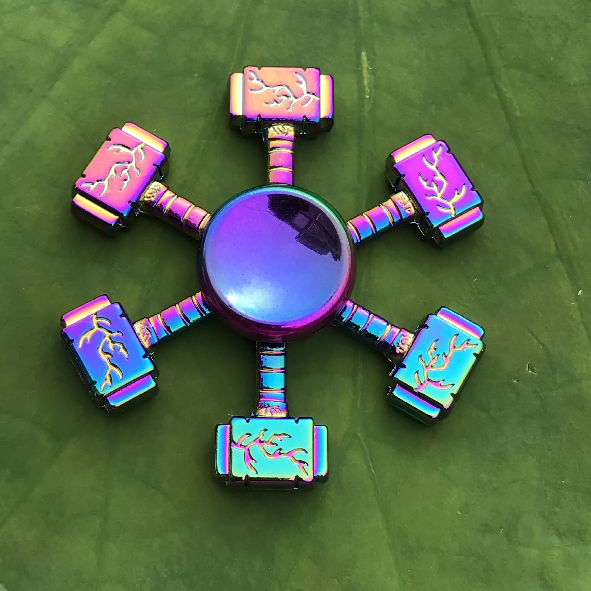 28 styles Fidget Decompression Toy Spinner Finger Spinner Metal Rainbow Color Alloy Metal Anti-Anxiety Toy For Kids Adults Gifts