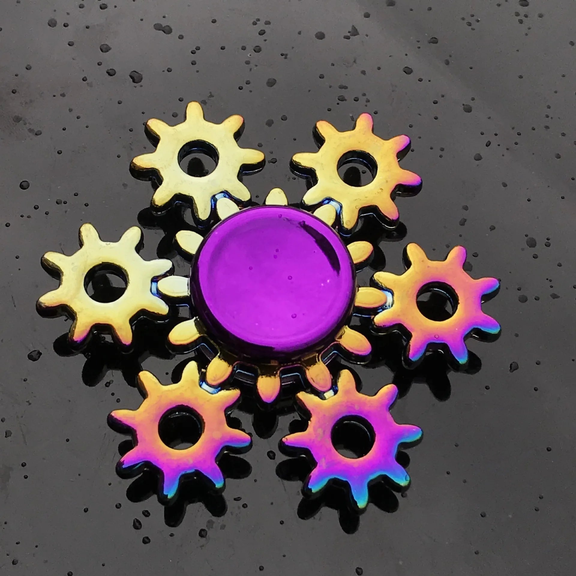 28 styles Fidget Decompression Toy Spinner Finger Spinner Metal Rainbow Color Alloy Metal Anti-Anxiety Toy For Kids Adults Gifts