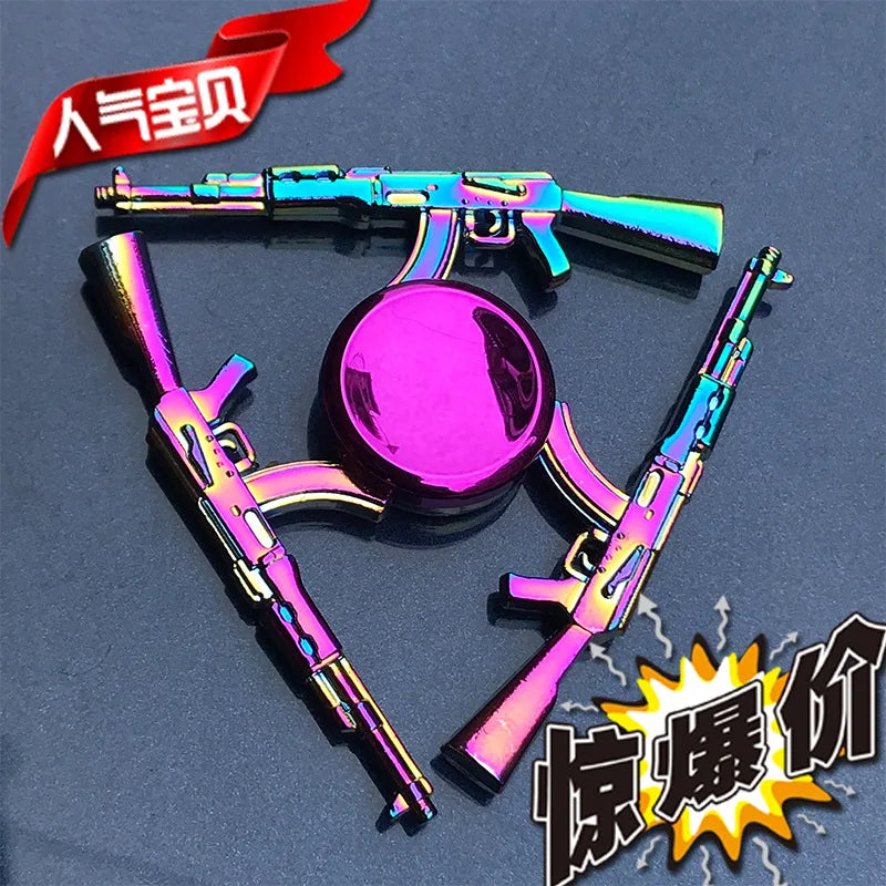 28 styles Fidget Decompression Toy Spinner Finger Spinner Metal Rainbow Color Alloy Metal Anti-Anxiety Toy For Kids Adults Gifts