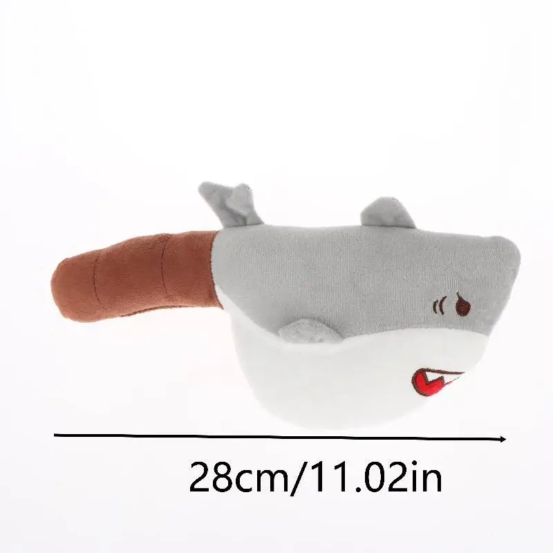 Cute Shark Plush Hammer Toy Soft Stuffed Animal Stress Relief Toy Creative Funny Plush Doll For Kids Adults Birthday Gift