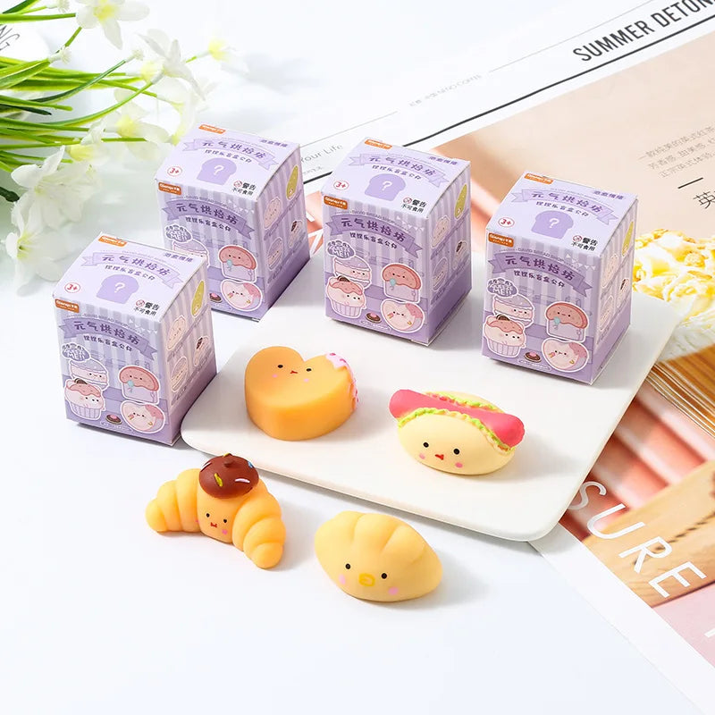 Squishy Blind Box – Mochi Stress Ball, Baking Theme Decompression Toy for Kids, Wish Gift & Party Favor Surprise