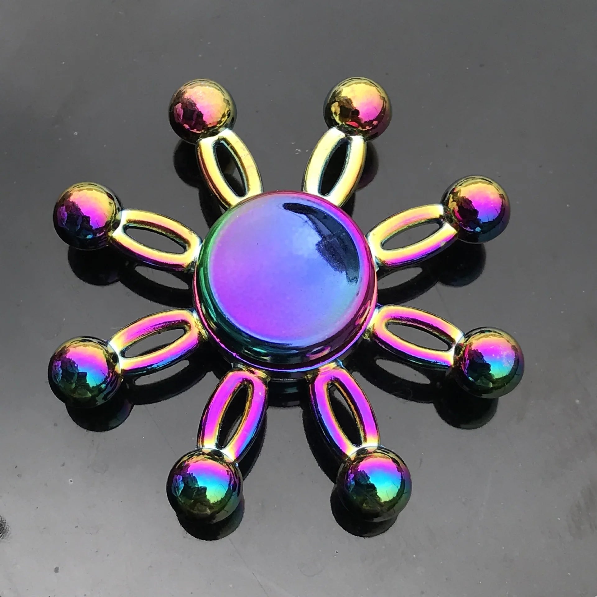 28 styles Fidget Decompression Toy Spinner Finger Spinner Metal Rainbow Color Alloy Metal Anti-Anxiety Toy For Kids Adults Gifts