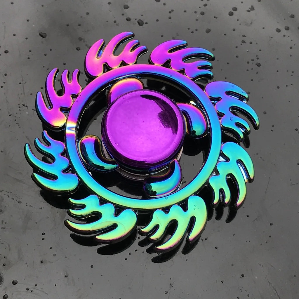 28 styles Fidget Decompression Toy Spinner Finger Spinner Metal Rainbow Color Alloy Metal Anti-Anxiety Toy For Kids Adults Gifts