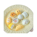 Mini Burger Squishy Keychain for Women Cute Fake Food Stress Relief Toy Soft Bread Hamburger Pendant Sensory Toy