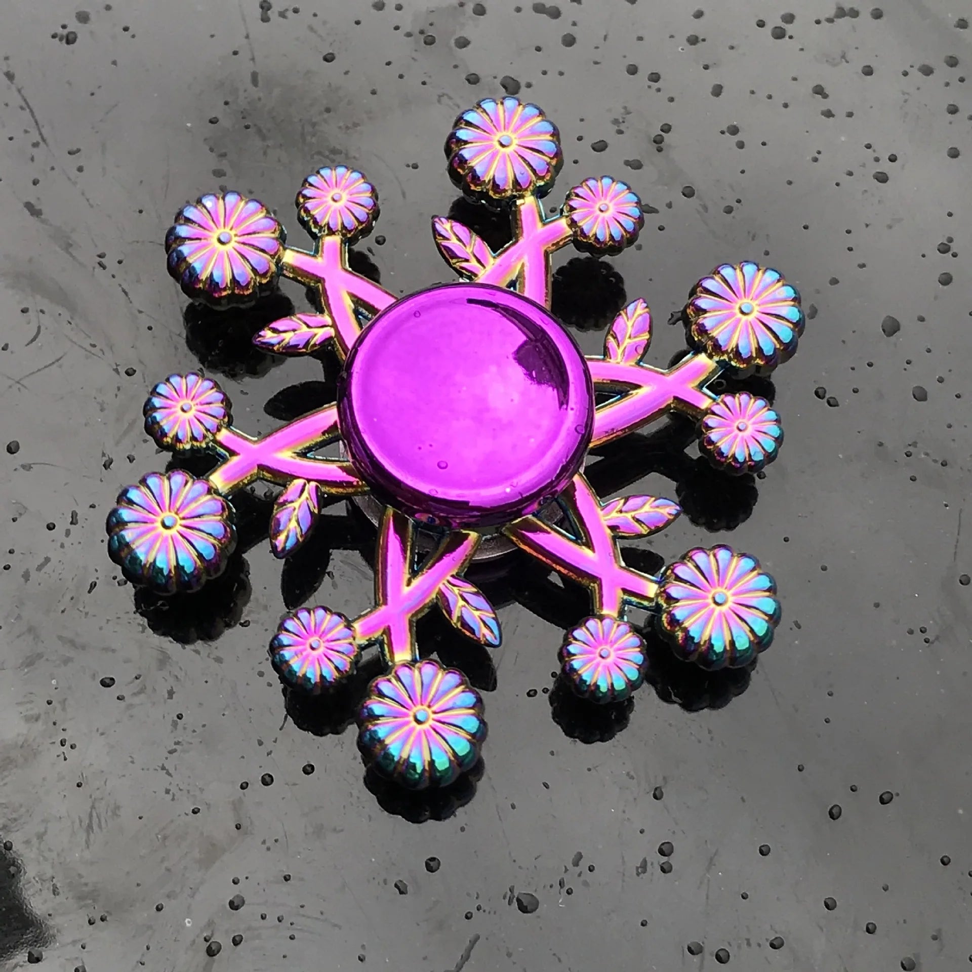 28 styles Fidget Decompression Toy Spinner Finger Spinner Metal Rainbow Color Alloy Metal Anti-Anxiety Toy For Kids Adults Gifts