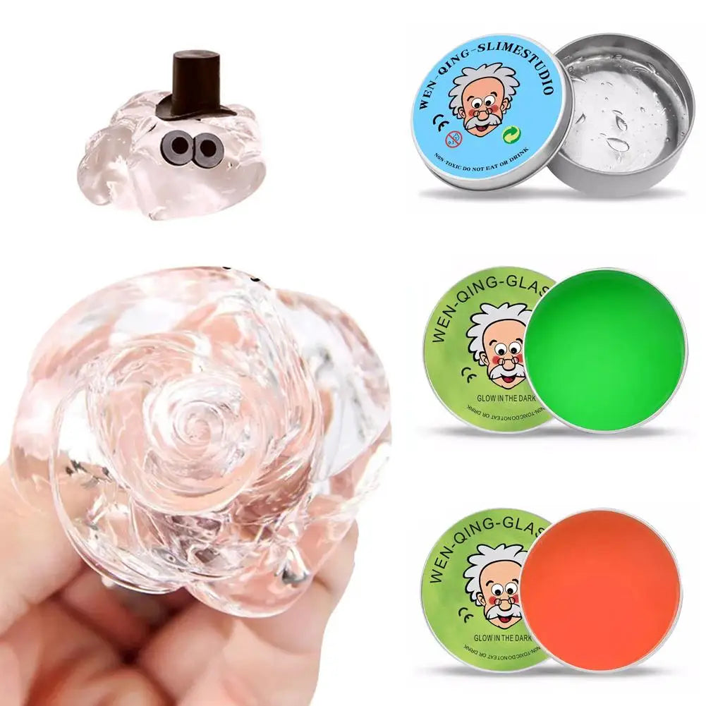 Squishy Stress Putty – Colorful Non-Newtonian Liquid Toy – Elastic Transparent Modeling Compound for Anxiety Relief