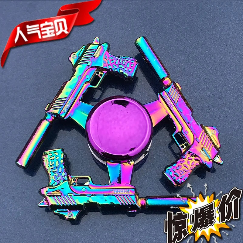 28 styles Fidget Decompression Toy Spinner Finger Spinner Metal Rainbow Color Alloy Metal Anti-Anxiety Toy For Kids Adults Gifts