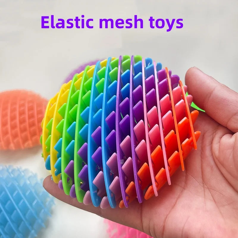 Scalable 3D Deformed Worm Elastic Net Tiktok New Strange Puzzle Vent Decompression Artifact Pop It Bouncy Ball