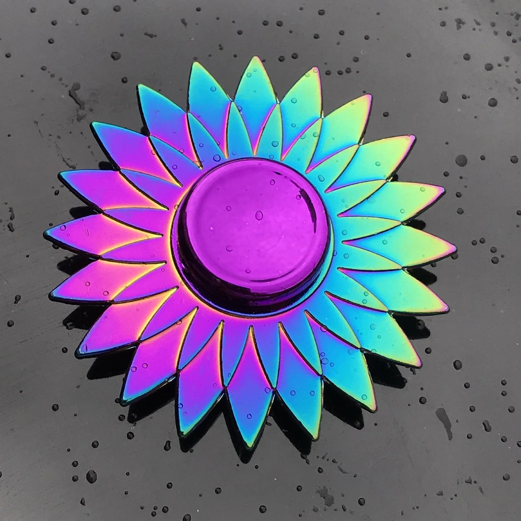 28 styles Fidget Decompression Toy Spinner Finger Spinner Metal Rainbow Color Alloy Metal Anti-Anxiety Toy For Kids Adults Gifts