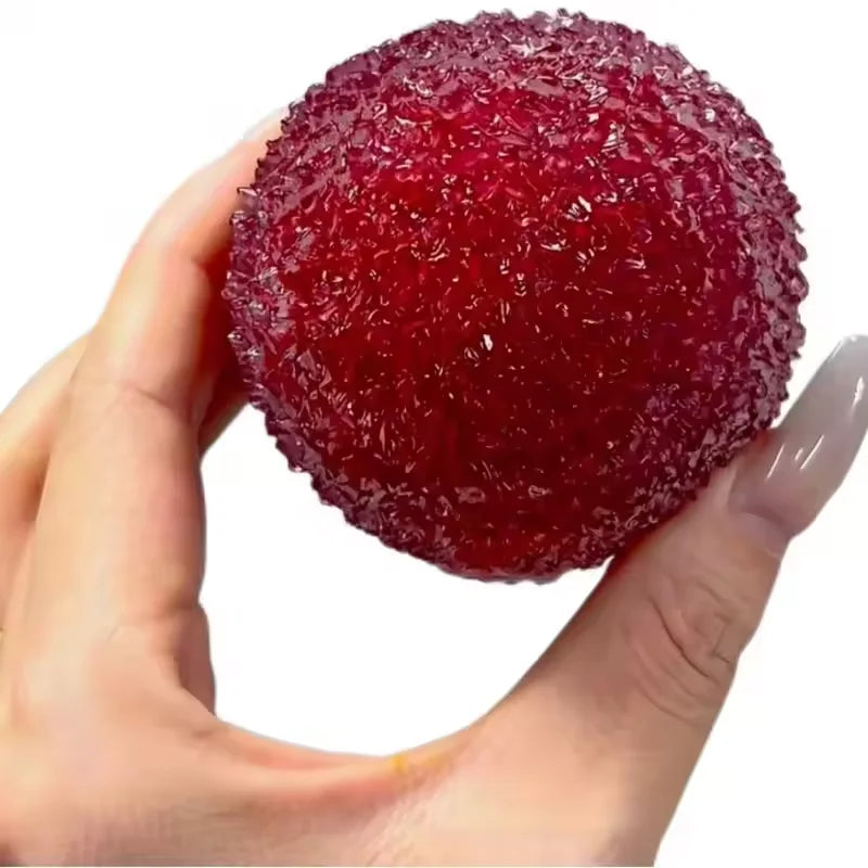 1PC Lychee Shape Squishy Toy, Soft Stress Relief Squeeze Toy for Office Home Decor, Fidget Anxiety Relief