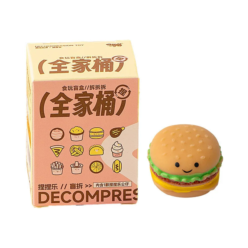 Squishy Blind Box – Mochi Stress Ball, Baking Theme Decompression Toy for Kids, Wish Gift & Party Favor Surprise