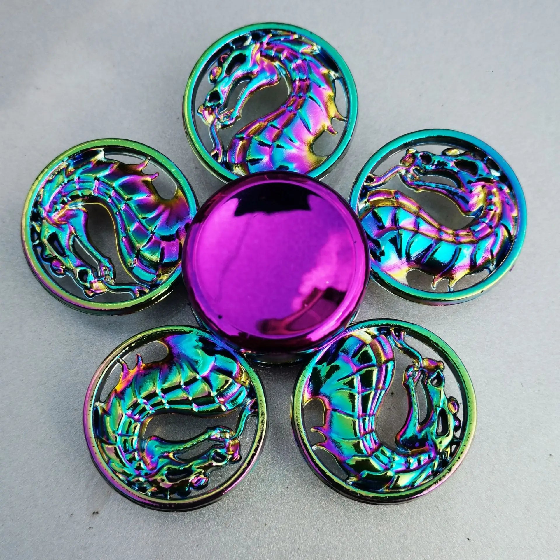 28 styles Fidget Decompression Toy Spinner Finger Spinner Metal Rainbow Color Alloy Metal Anti-Anxiety Toy For Kids Adults Gifts
