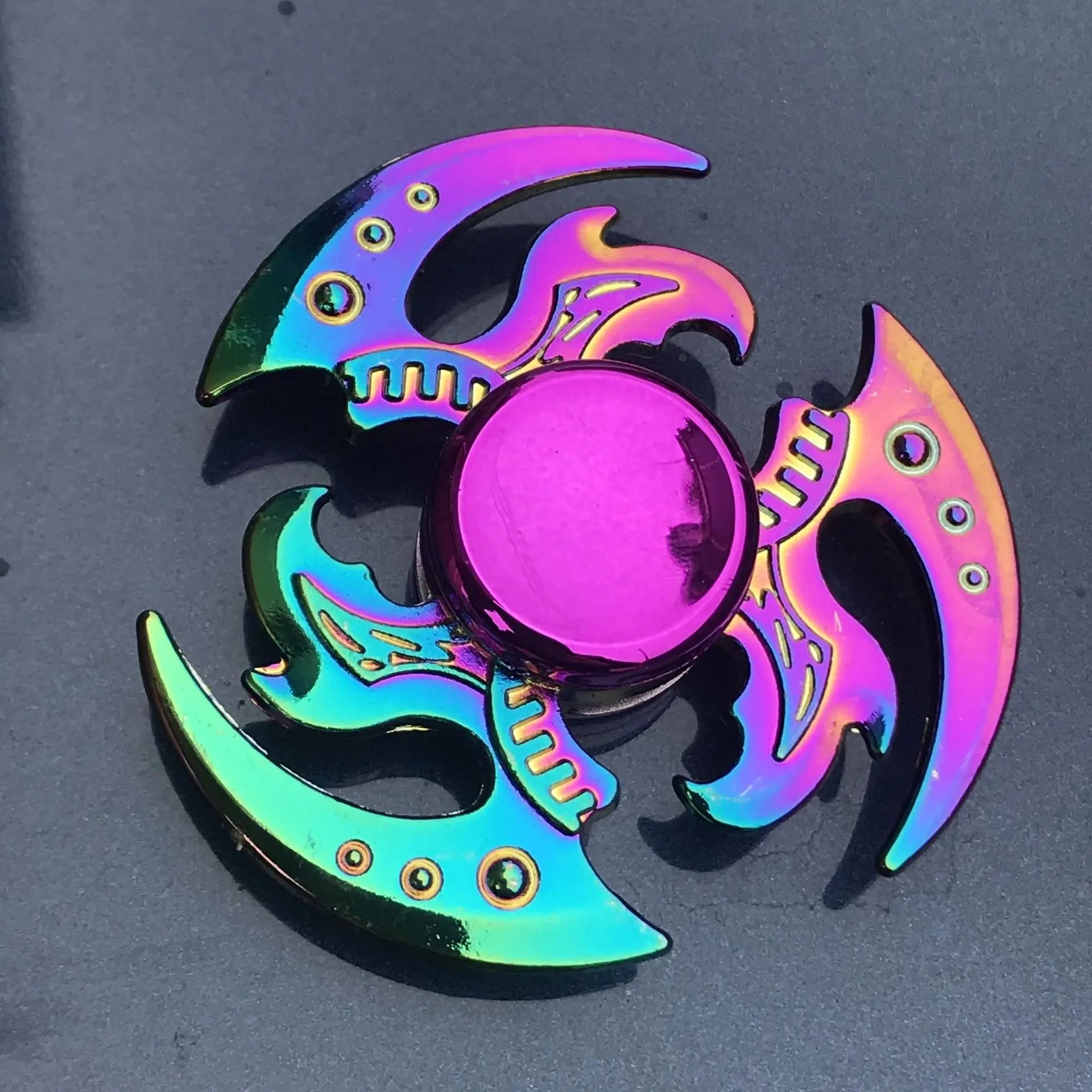 28 styles Fidget Decompression Toy Spinner Finger Spinner Metal Rainbow Color Alloy Metal Anti-Anxiety Toy For Kids Adults Gifts