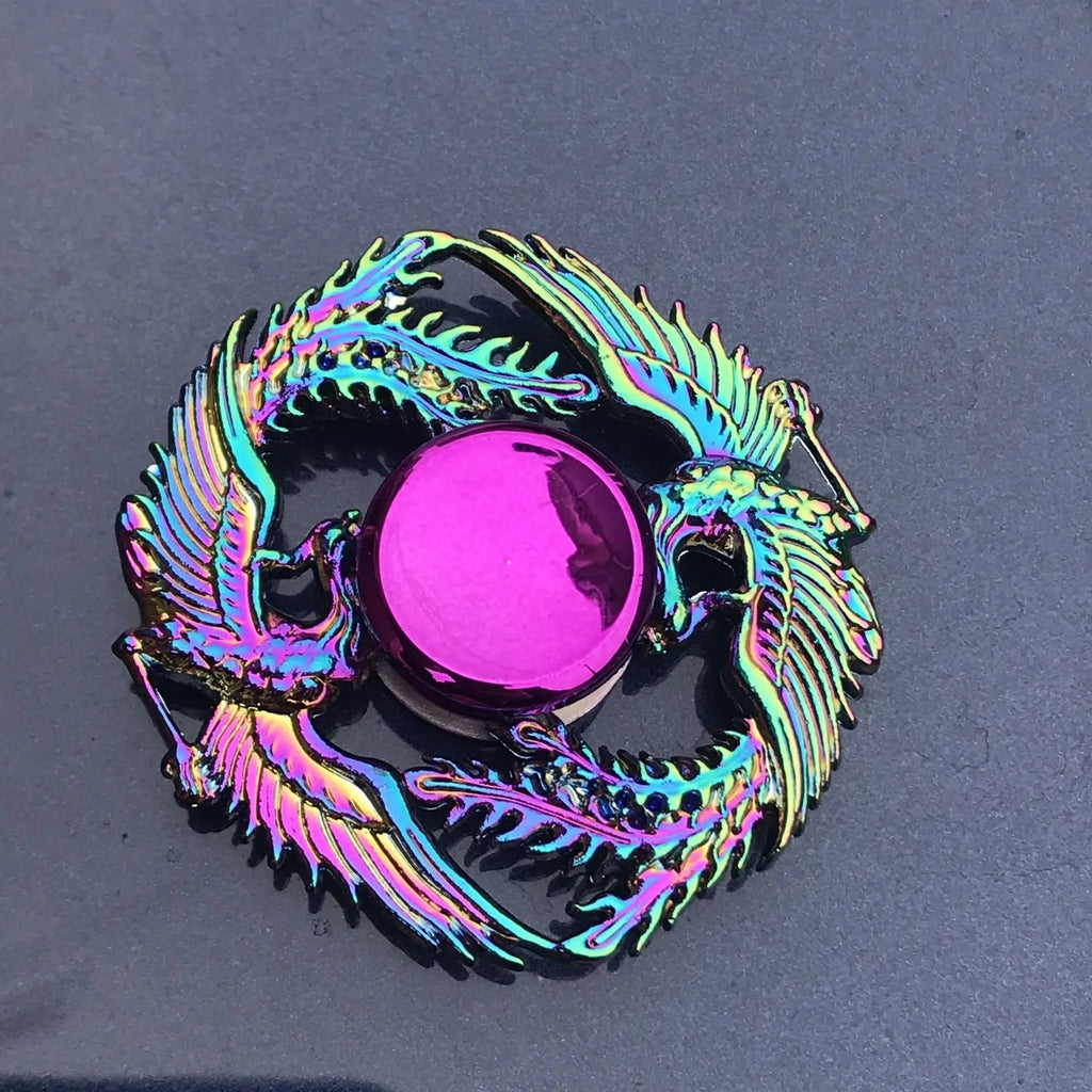 28 styles Fidget Decompression Toy Spinner Finger Spinner Metal Rainbow Color Alloy Metal Anti-Anxiety Toy For Kids Adults Gifts