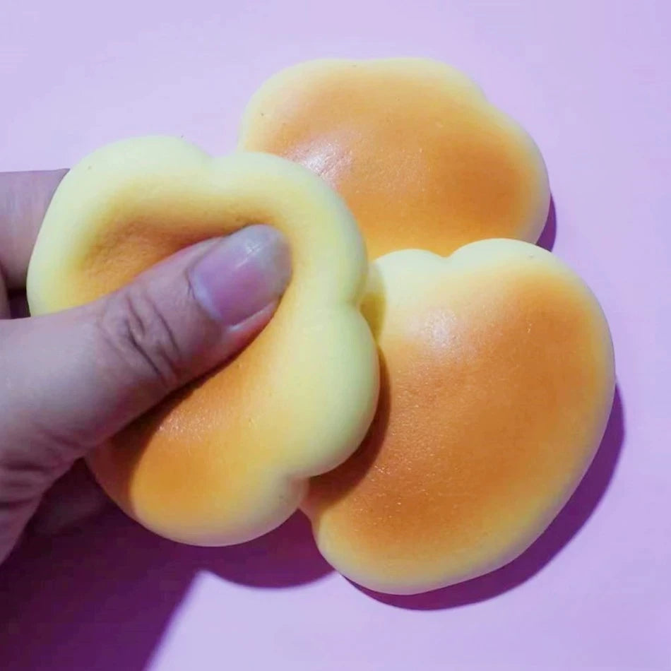 Caramel Color Cloud Bread Slow Rebound Pinch Music Decompression Vent Adult Toy Squishy Decompression