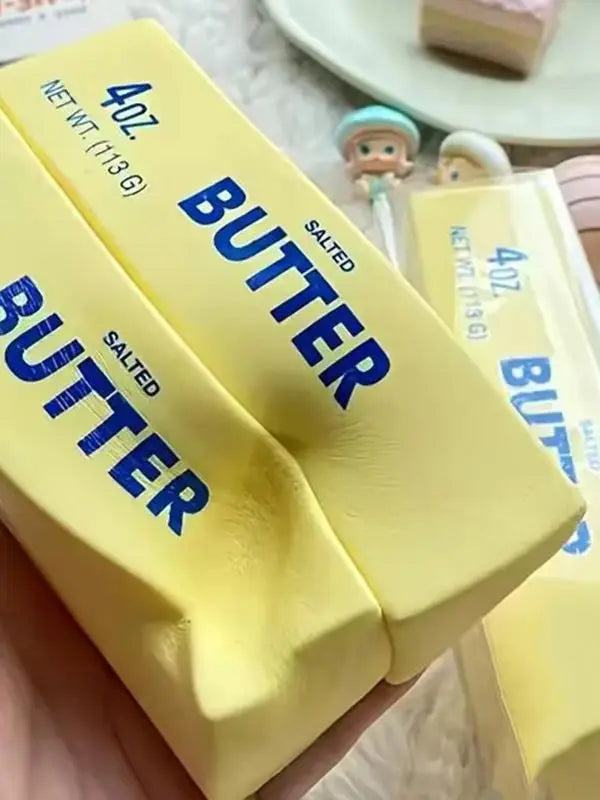 Butter Squishy Super Soft Food Squishy Toys Stress Relief Moist Squeeze Fidget Toy Butter Stick Chocolate Squish Toy Autism Gift