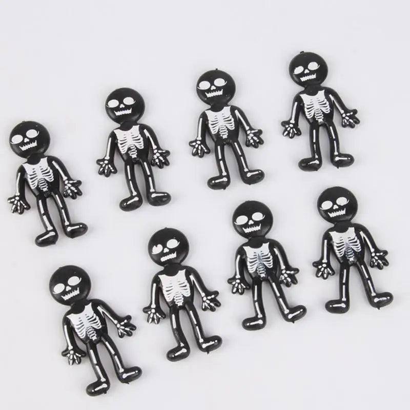Soft Skeleton Stress Relief Squeeze Toys Safe Halloween Party Favor Ghost Models Decorations for All Kids & Adults Stress Needs