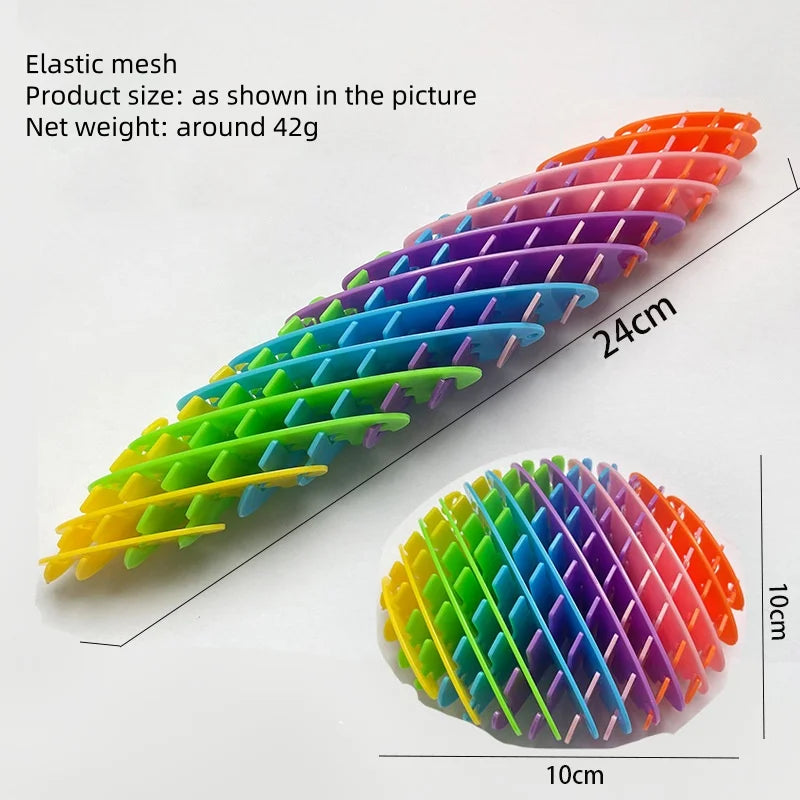 Scalable 3D Deformed Worm Elastic Net Tiktok New Strange Puzzle Vent Decompression Artifact Pop It Bouncy Ball