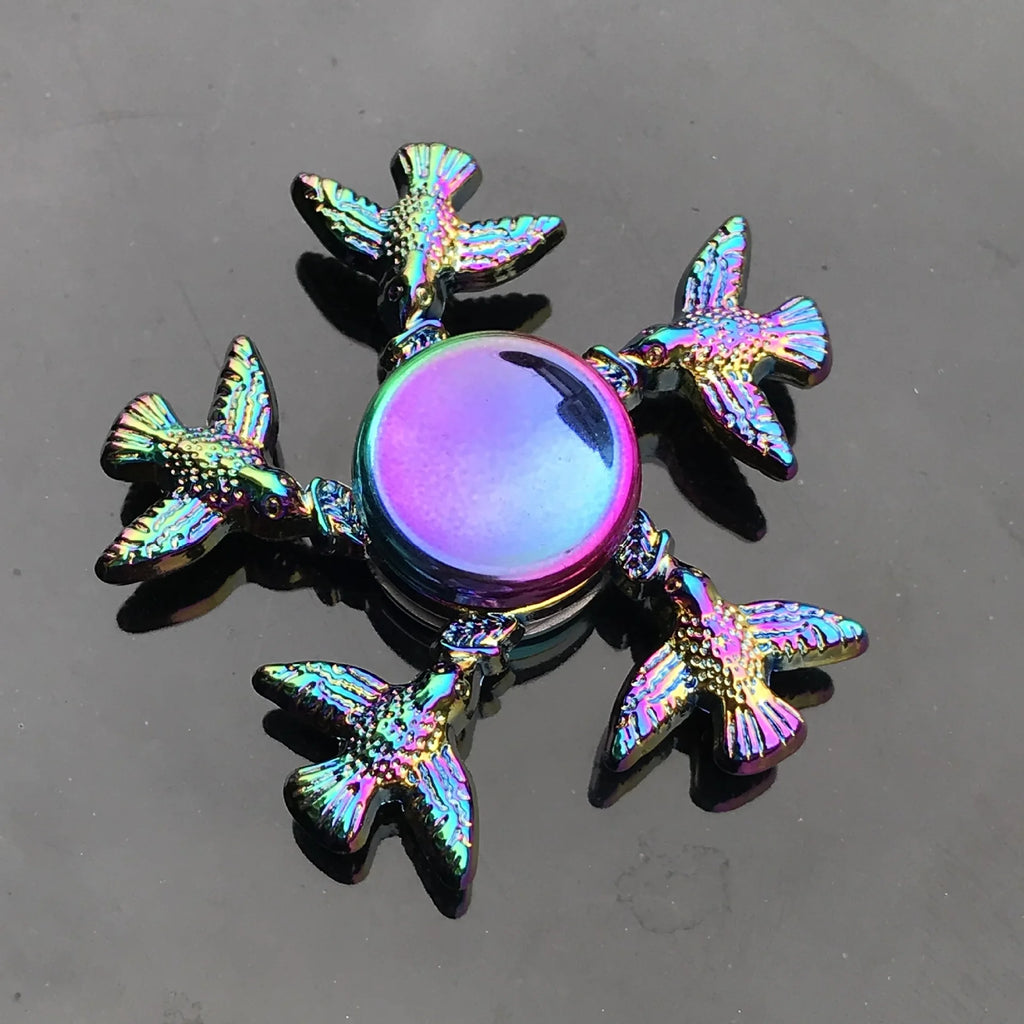 28 styles Fidget Decompression Toy Spinner Finger Spinner Metal Rainbow Color Alloy Metal Anti-Anxiety Toy For Kids Adults Gifts