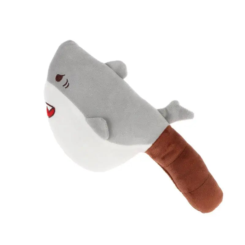 Cute Shark Plush Hammer Toy Soft Stuffed Animal Stress Relief Toy Creative Funny Plush Doll For Kids Adults Birthday Gift