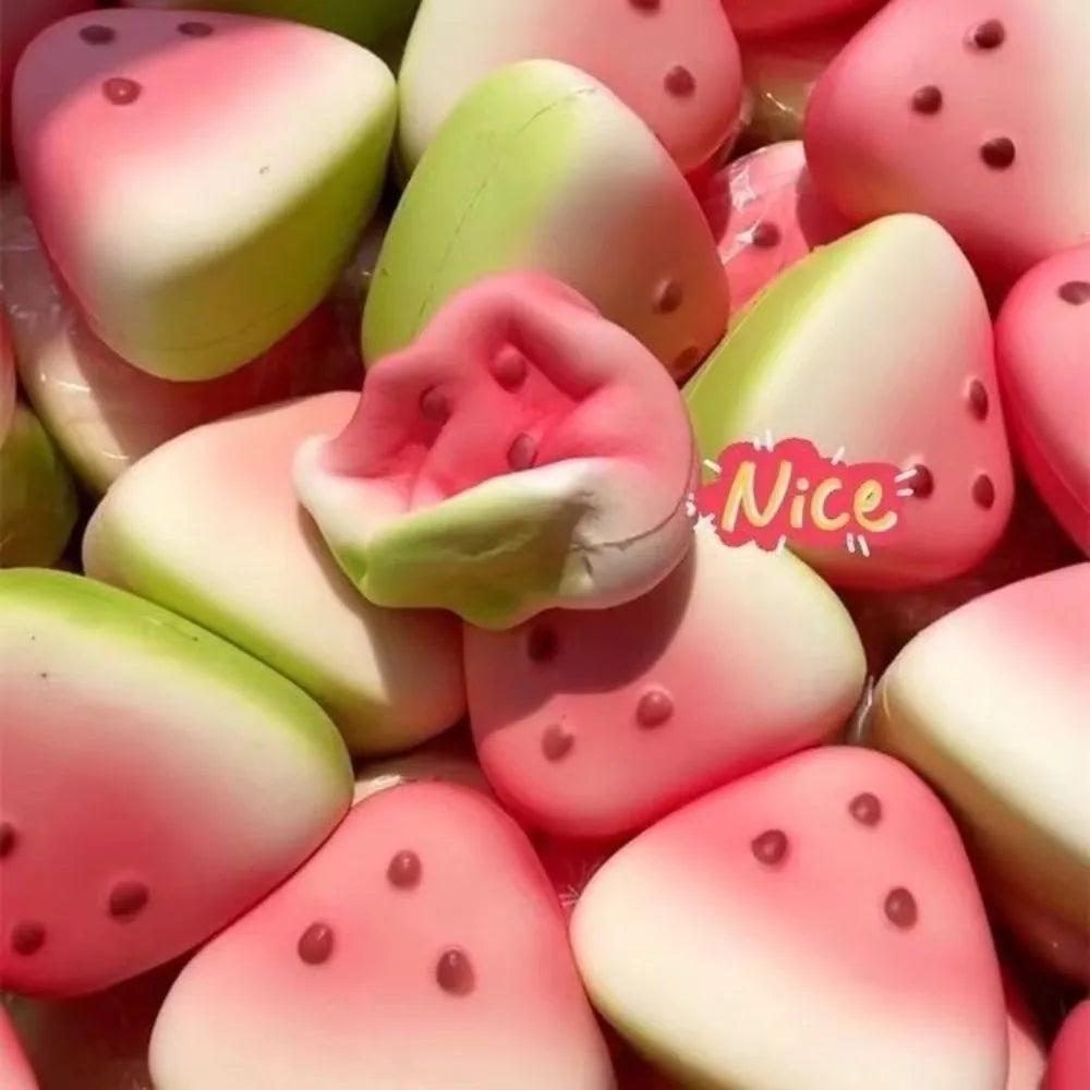 Summer Watermelon Squishy Toy Soft Slow Rebound Portable Stress Relief Relaxing Hand Play Toy