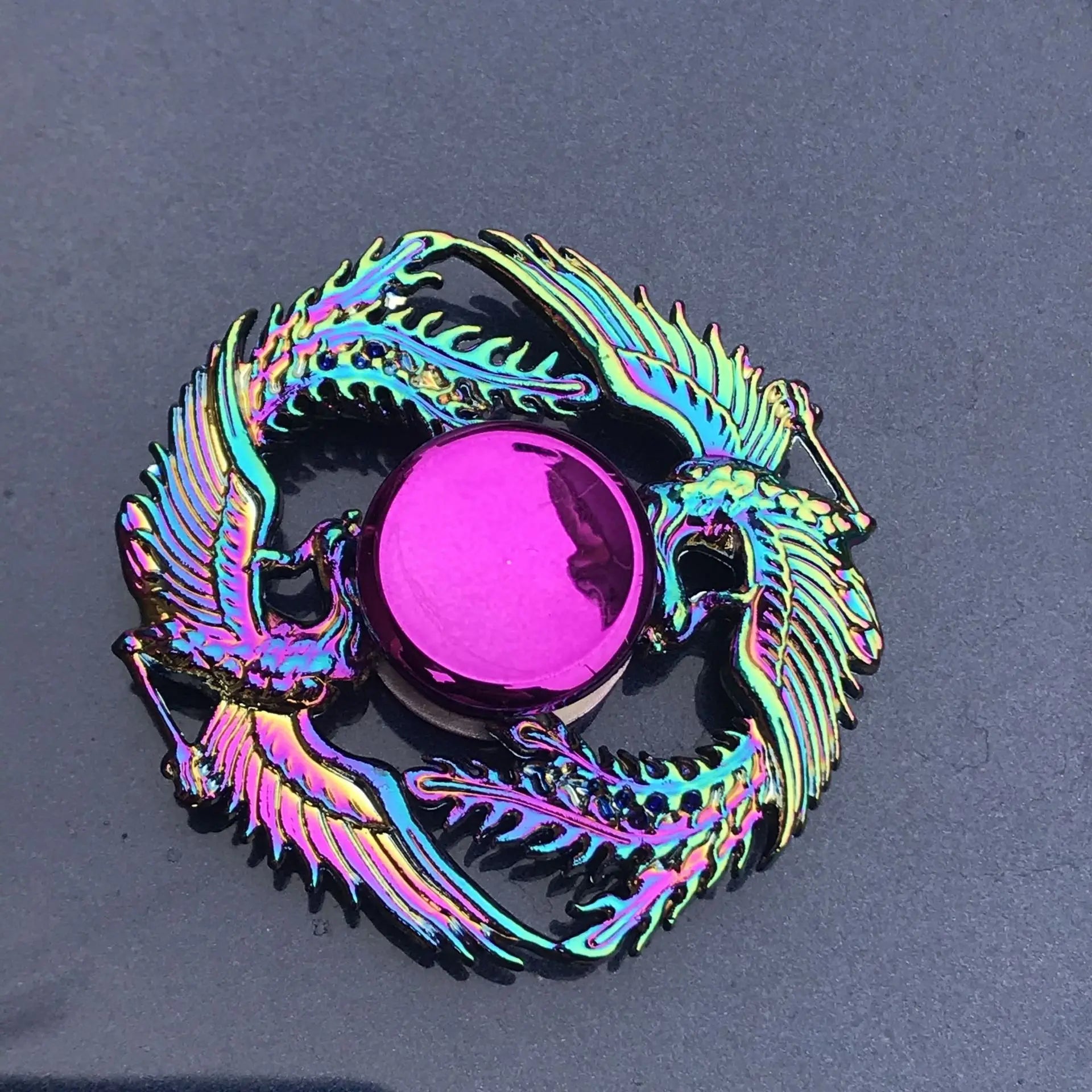 28 styles Fidget Decompression Toy Spinner Finger Spinner Metal Rainbow Color Alloy Metal Anti-Anxiety Toy For Kids Adults Gifts