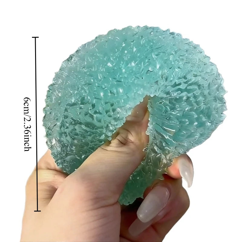 Squishy Ice Ball Maltose Fidgets Toy Super Soft Pink Mochi Slow-rebound Squeeze Toy Anti-Stress Toy for Adults Hand Exercise